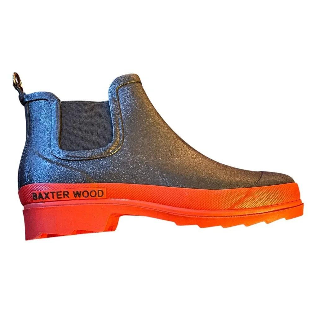 BAXTER WOOD Unweathered Red Sole Chelsea Woman's Boots‎ SIZE 9 NIB!!!